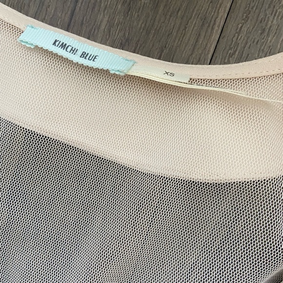 Urban Outfitters Kimchi Blue mesh collar top - Picture 2 of 6